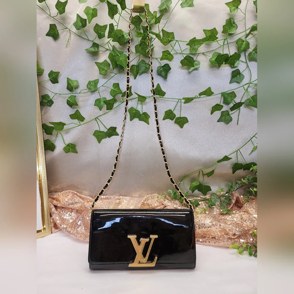 Authentic Louis Vuitton Louise Patent Leather Wallet With Dust Bag AND COA
